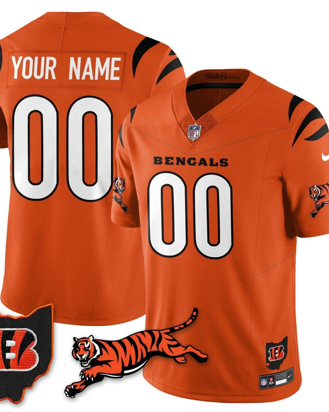Cincinnati Bengals Vapor F.U.S.E. Limited Custom Jersey - All Stitched CINBEN_KDZ - KINDOZY