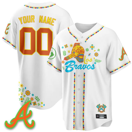Custom Atlanta Braves 2025 "Los Bravos" Jersey V2 - All Stitched ATLBRA_KDZ - KINDOZY