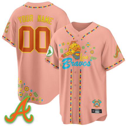 Custom Atlanta Braves 2025 "Los Bravos" Jersey V2 - All Stitched ATLBRA_KDZ - KINDOZY