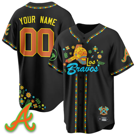 Custom Atlanta Braves 2025 "Los Bravos" Jersey V2 - All Stitched ATLBRA_KDZ - KINDOZY