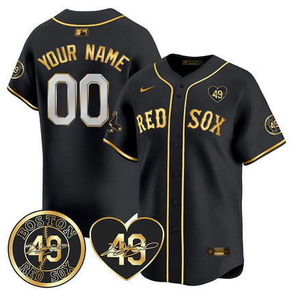 Custom Boston Red Sox Tim Wakefield Memorial Jersey – All Stitched BOSRED_KDZ - KINDOZY