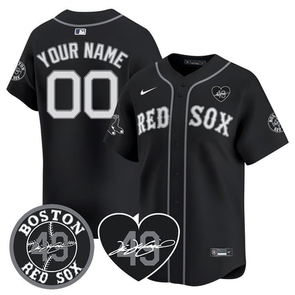 Custom Boston Red Sox Tim Wakefield Memorial Jersey – All Stitched BOSRED_KDZ - KINDOZY