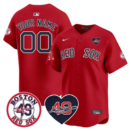 Custom Boston Red Sox Tim Wakefield Memorial Jersey – All Stitched BOSRED_KDZ - KINDOZY
