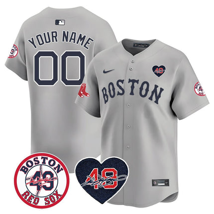 Custom Boston Red Sox Tim Wakefield Memorial Jersey – All Stitched BOSRED_KDZ - KINDOZY