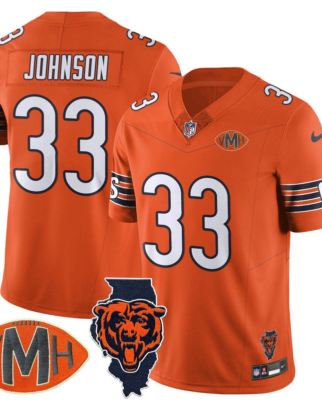 Custom Chicago Bears Honor Virginia Halas McCaskey Jersey - All Stitched CHIBEA_KDZ - KINDOZY
