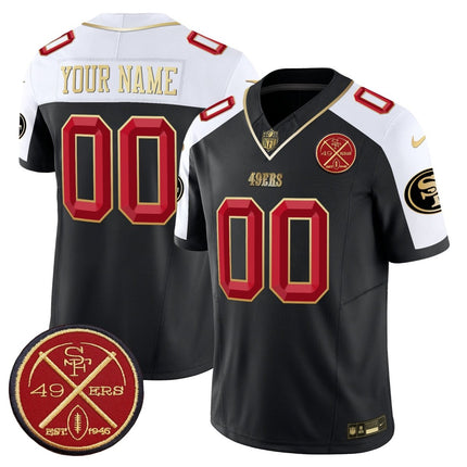 Custom Gender/Name 49ers Est.1946 Patch Vapor Limited Jersey V2 - All Stitched SF49_KDZ - KINDOZY