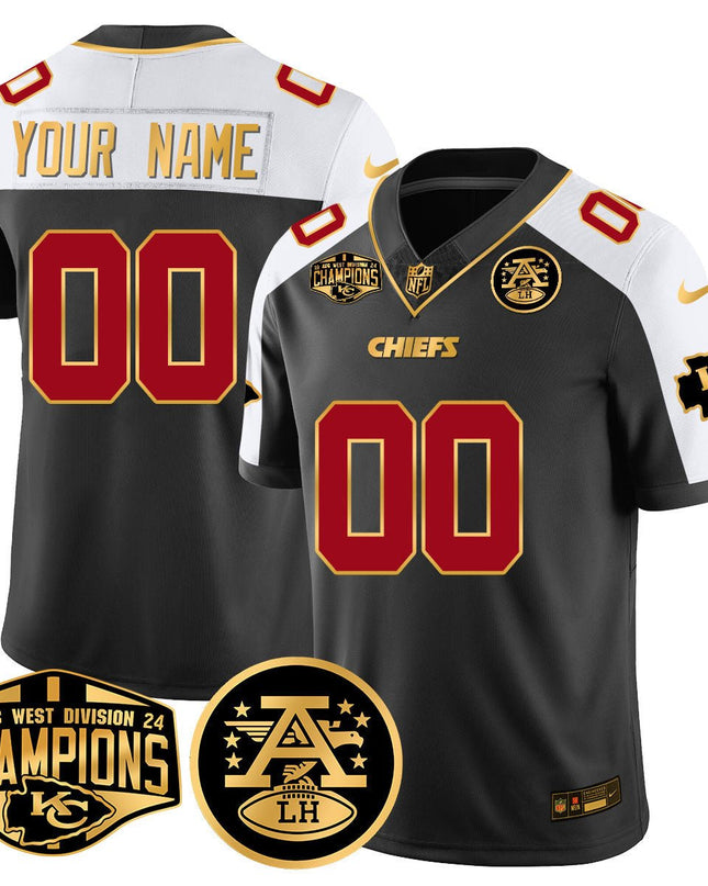 Custom Gender/Name Chiefs 2024 AFC West Champs Jersey - All Stitched KCCHI_KDZ - KINDOZY