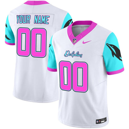 Custom Gender/Name Dolphins Miami Vice Vapor Limited Jersey - All Stitched MIA_KDZ - KINDOZY