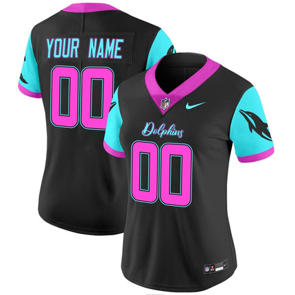 Custom Gender/Name Dolphins Miami Vice Vapor Limited Jersey - All Stitched MIA_KDZ - KINDOZY