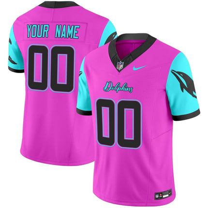 Custom Gender/Name Dolphins Miami Vice Vapor Limited Jersey - All Stitched MIA_KDZ - KINDOZY