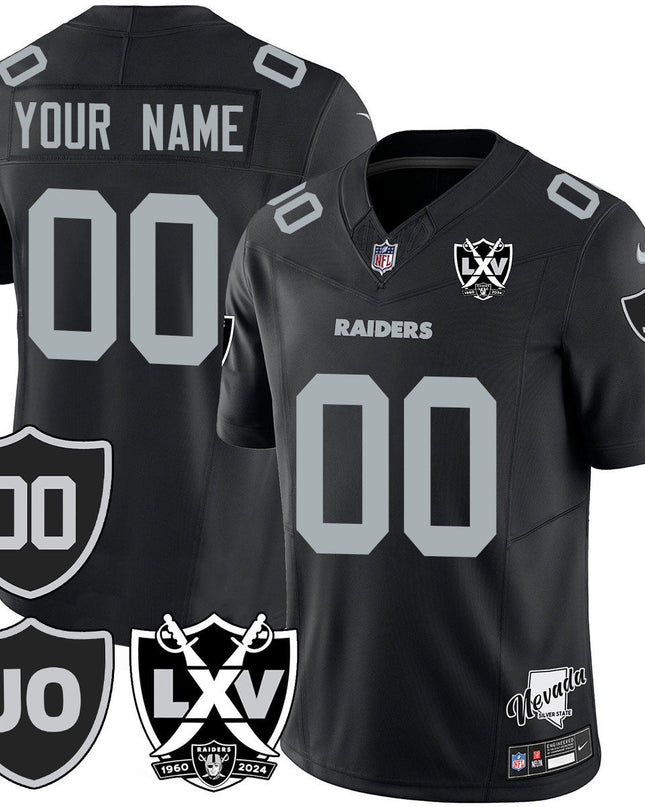 Custom Gender/Name Raiders Vapor Limited Jersey - All Stitched - Honor Jim Otto LVRAI_KDZ - KINDOZY