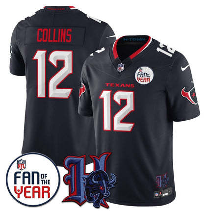 Custom Houston Texans "Fan Of The Year" Jersey - All Stitched HOUTEX_KDZ - KINDOZY