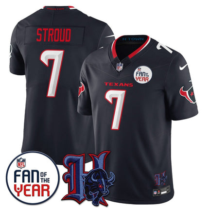 Custom Houston Texans "Fan Of The Year" Jersey - All Stitched HOUTEX_KDZ - KINDOZY