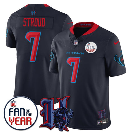 Custom Houston Texans "Fan Of The Year" Jersey - All Stitched HOUTEX_KDZ - KINDOZY