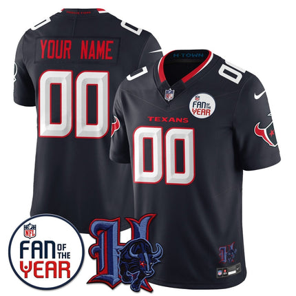 Custom Houston Texans "Fan Of The Year" Jersey - All Stitched HOUTEX_KDZ - KINDOZY