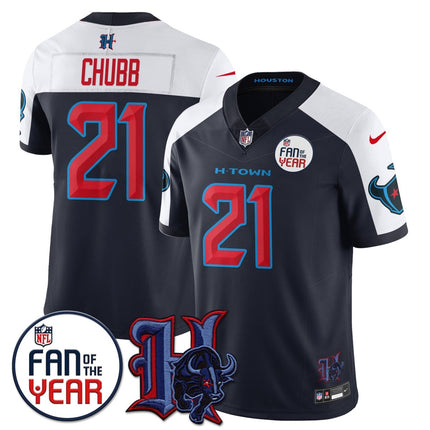 Custom Houston Texans "Fan Of The Year" Jersey - All Stitched HOUTEX_KDZ - KINDOZY