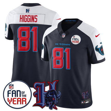 Custom Houston Texans "Fan Of The Year" Jersey - All Stitched HOUTEX_KDZ - KINDOZY