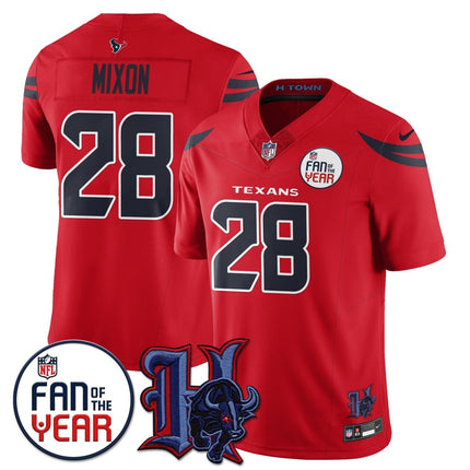 Custom Houston Texans "Fan Of The Year" Jersey - All Stitched HOUTEX_KDZ - KINDOZY