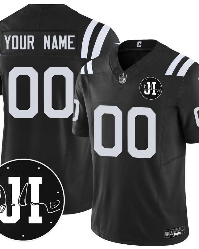 Custom Indianapolis Colts Limited 2025 Jersey - Memorial Patch for Jim Irsay - All Stitched INDCOL_KDZ - KINDOZY