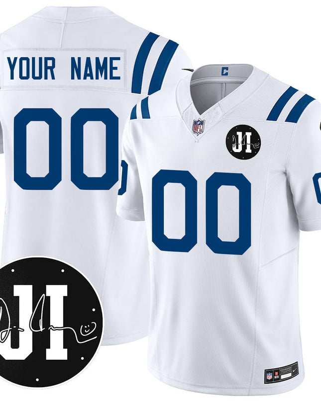 Custom Indianapolis Colts Limited 2025 Jersey - Memorial Patch for Jim Irsay - All Stitched INDCOL_KDZ - KINDOZY