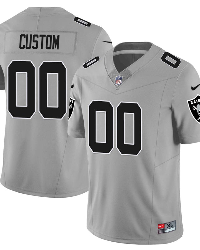 Custom Las Vegas Raiders 2023 Nevada Sliver State Patch Jersey - All Stitched LVRAI_KDZ - KINDOZY