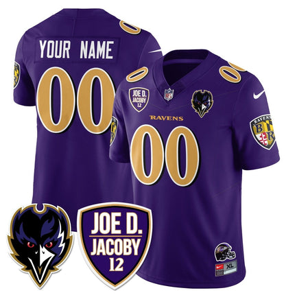 Custom Name/Gender Ravens Purple Rising 2024 Vapor Limited Jersey - All Stitched BALRAV_KDZ - KINDOZY
