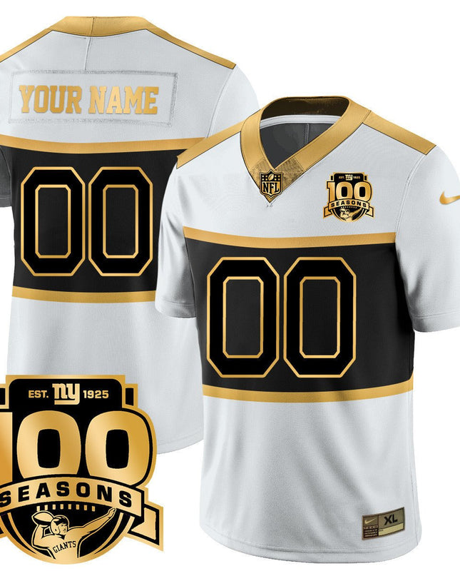 Custom New York Giants "Century Red' 100TH Season Commemorative Jersey TLA - All Stitched NYG_KDZ - KINDOZY