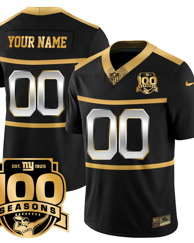 Custom New York Giants "Century Red' 100TH Season Commemorative Jersey TLA - All Stitched NYG_KDZ - KINDOZY