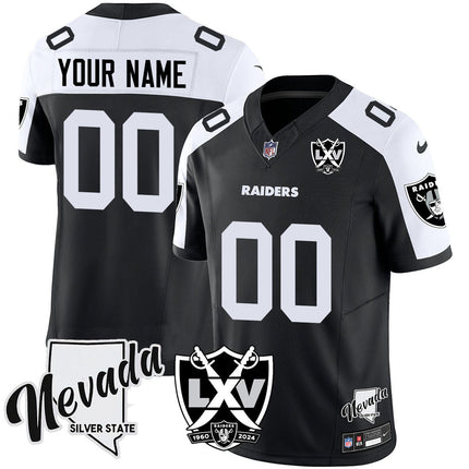 Custom Raiders 2024 Vapor Limited Jersey - 65th Anniversary - All Stitched LVRAI_KDZ - KINDOZY