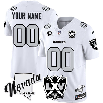 Custom Raiders 2024 Vapor Limited Jersey - 65th Anniversary - All Stitched LVRAI_KDZ - KINDOZY