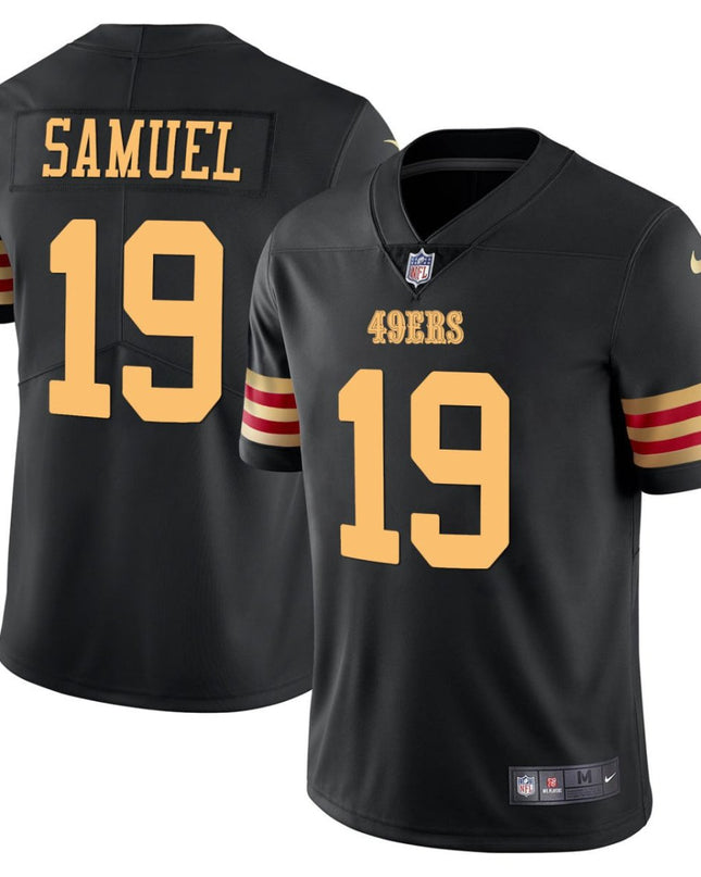 Deebo Samuel San Francisco 49ers Black Gold Jersey - All Stitched SF49_KDZ - KINDOZY