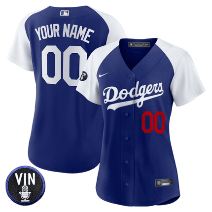 Dodgers Vin Scully Patch Flex Base Custom Jersey - All Stitched - KINDOZY