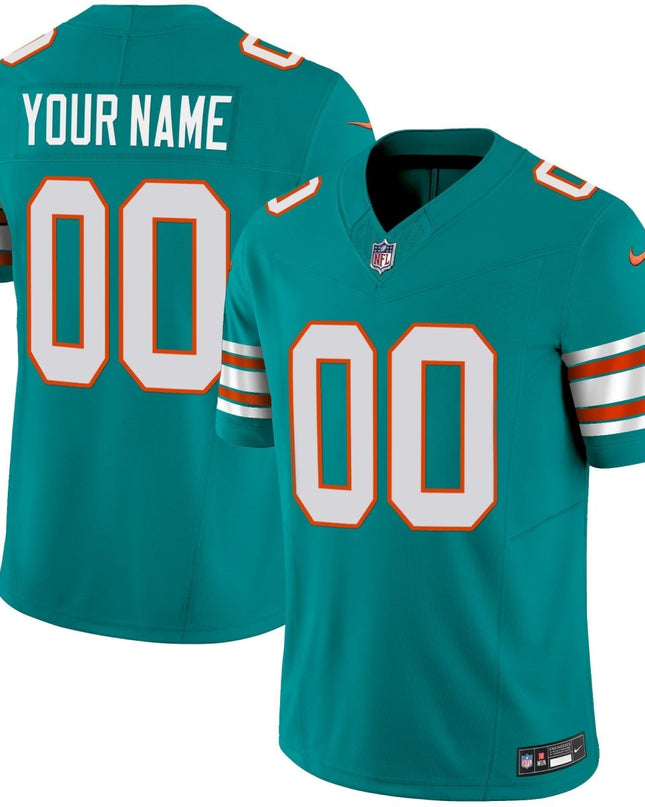 Dolphins Vapor Limited Custom Jersey - All Stitched MIA_KDZ - KINDOZY