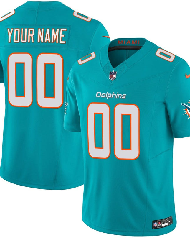 Dolphins Vapor Limited Custom Jersey - All Stitched MIA_KDZ - KINDOZY