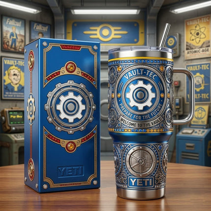 Fallout Tumbler with Lid and Handle - KINDOZY