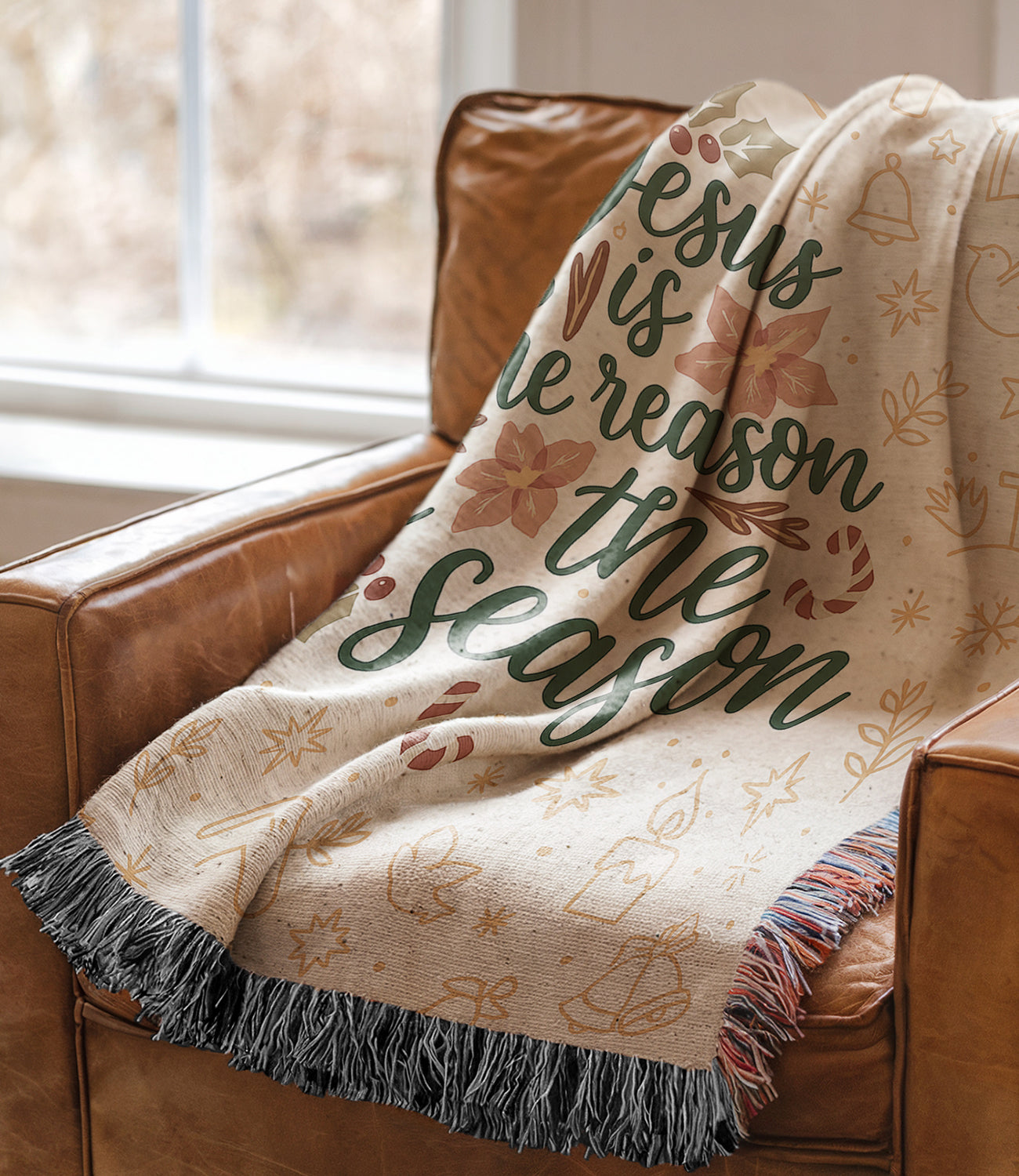 “Jesus is the reason for the season” Woven Blanket