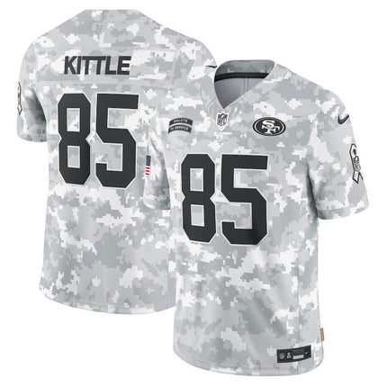 George Kittle San Francisco 49ers 2024 Salute To Service Arctic Camo Jersey - All Stitched SF49_KDZ - KINDOZY