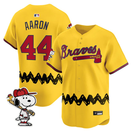 Men's Atlanta Braves x Peanuts Vapor Premier Limited Jersey - Stitched