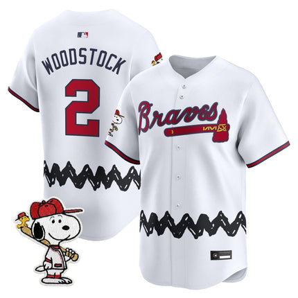 Men's Atlanta Braves x Peanuts Vapor Premier Limited Jersey - Stitched