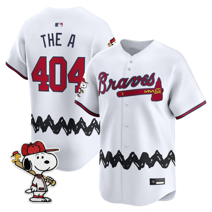Men's Atlanta Braves x Peanuts Vapor Premier Limited Jersey - Stitched