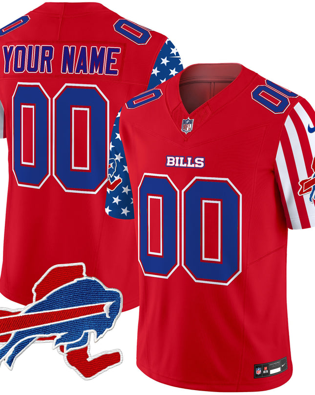 Bills American Style Vapor Limited Custom Jersey - All Stitched