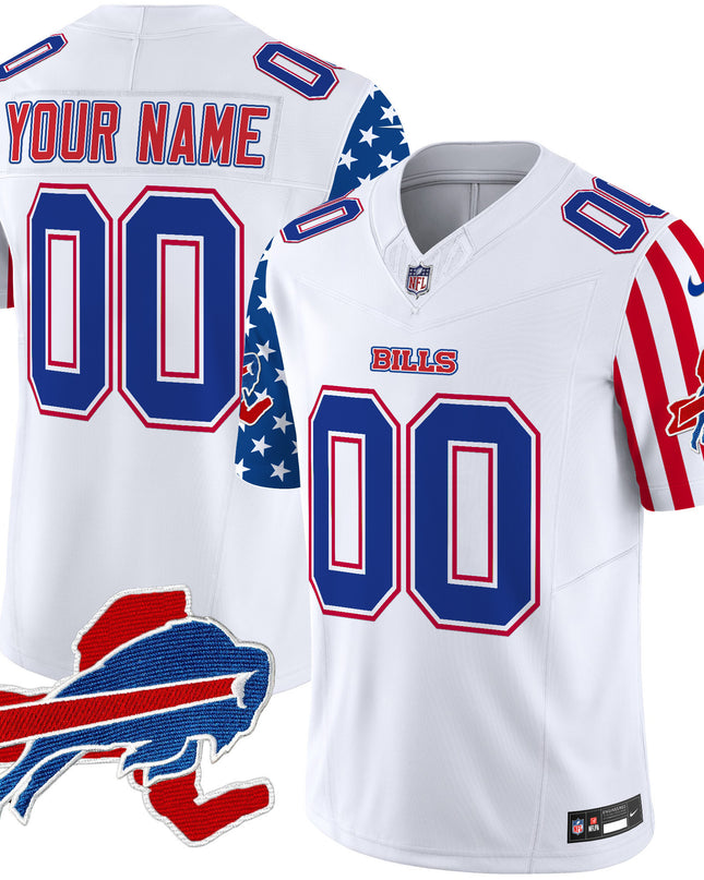 Bills American Style Vapor Limited Custom Jersey - All Stitched