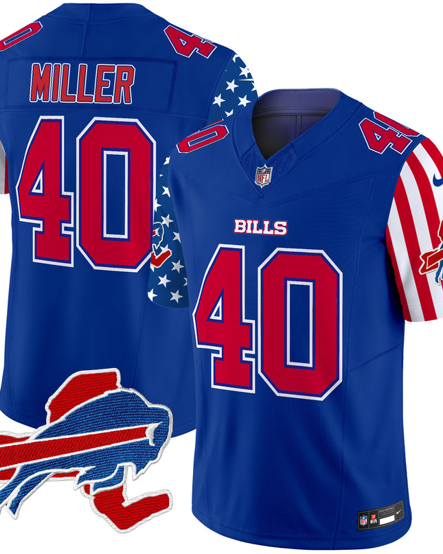 Men's Bills American Style Vapor Limited Jersey - All Stitched