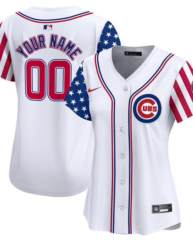 Chicago Cubs 2025 Memorial Day Vapor Premier Limited Custom Jersey - All Stitched
