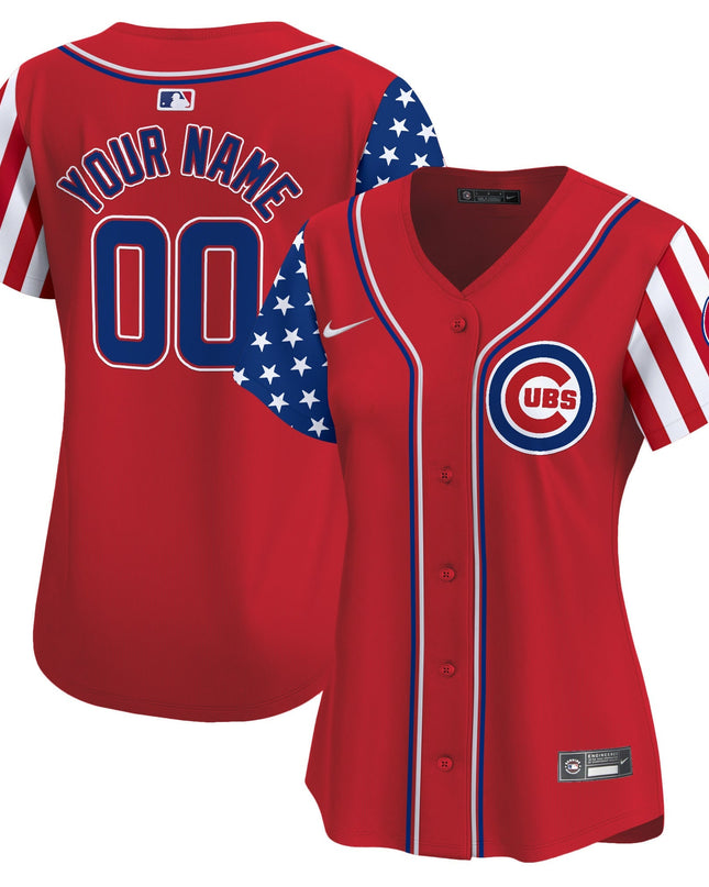 Chicago Cubs 2025 Memorial Day Vapor Premier Limited Custom Jersey - All Stitched