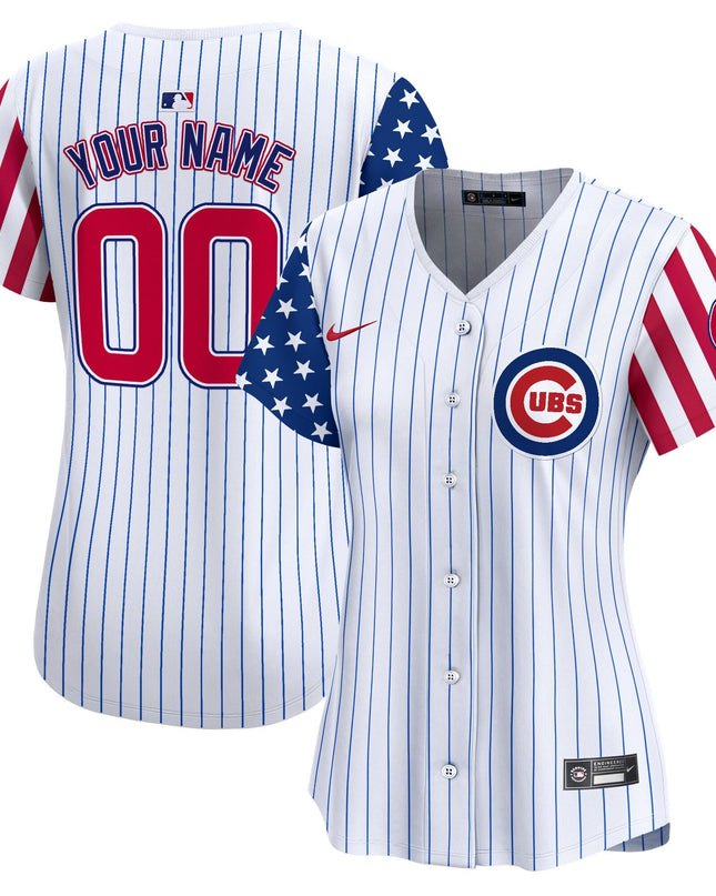 Chicago Cubs 2025 Memorial Day Vapor Premier Limited Custom Jersey - All Stitched