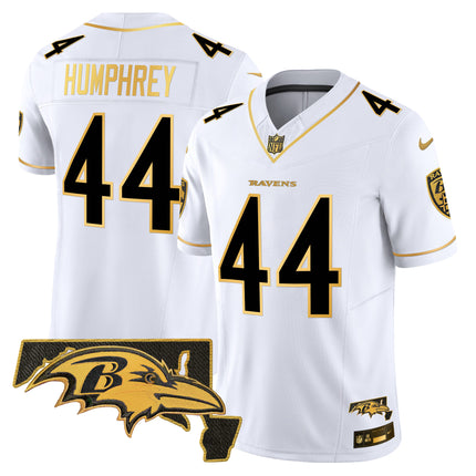 Men's Ravens 2024 Gold Vapor Limited Jersey - All Stitched