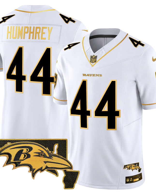 Men's Ravens 2024 Gold Vapor Limited Jersey - All Stitched