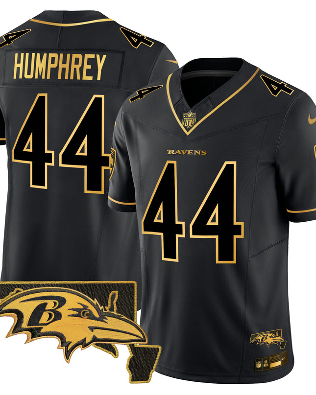 Men's Ravens 2024 Gold Vapor Limited Jersey - All Stitched