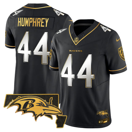 Men's Ravens 2024 Gold Vapor Limited Jersey - All Stitched
